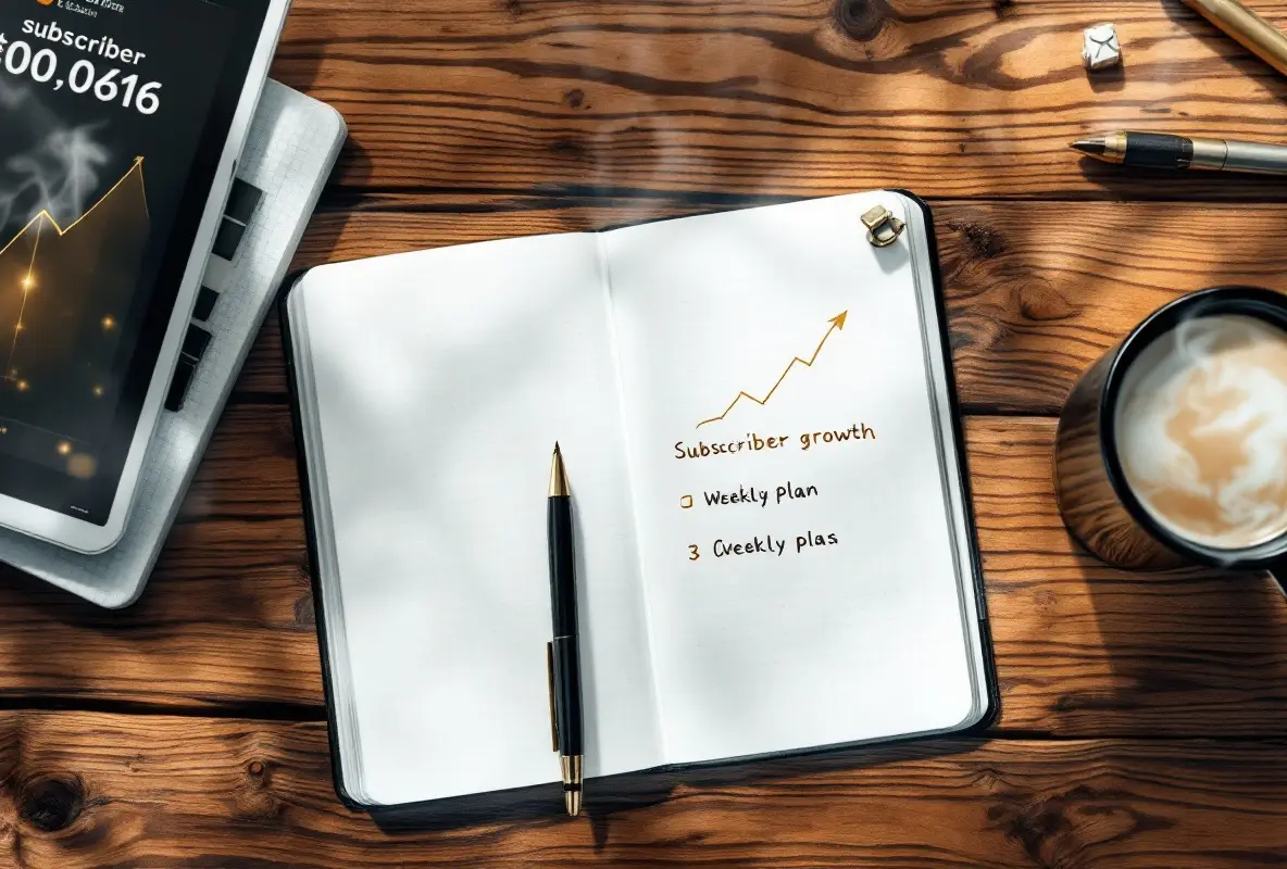 every business is a media company – a deliberate weekly publishing rhythm and growing subscriber chart