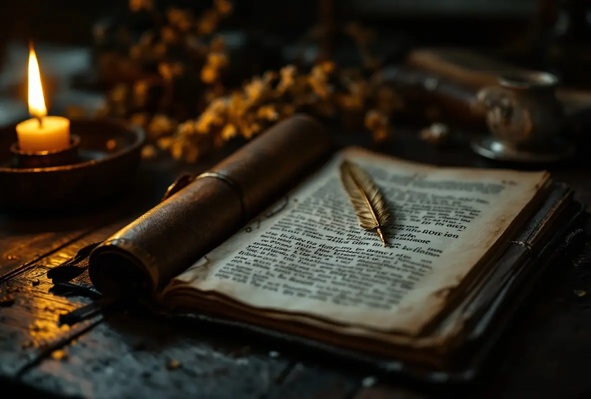 marcus aurelius meditations for modern life – open Roman journal under lamp light representing private self-correction under pressure