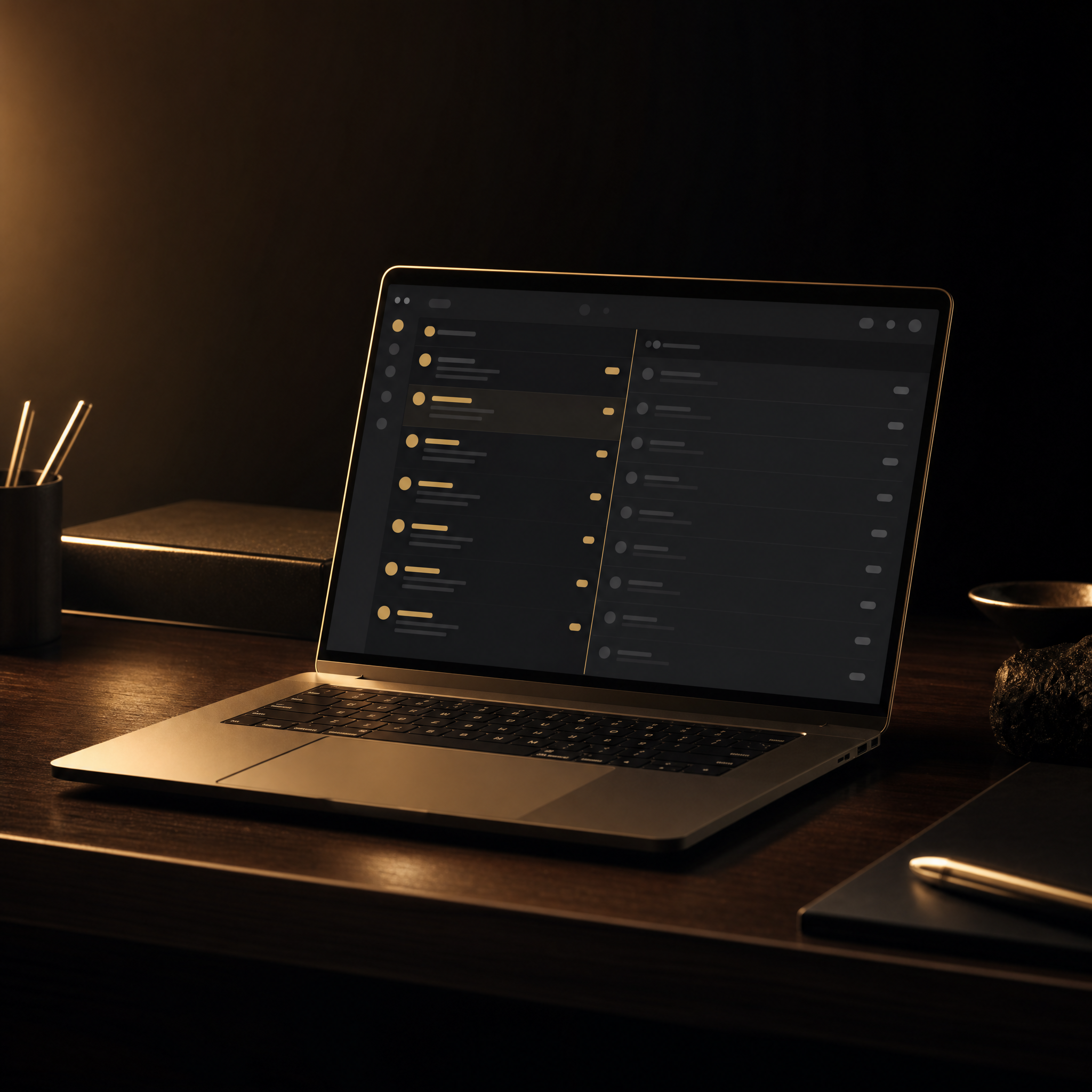 claude email automation setup – laptop showing an inbox sorted into priority and noise