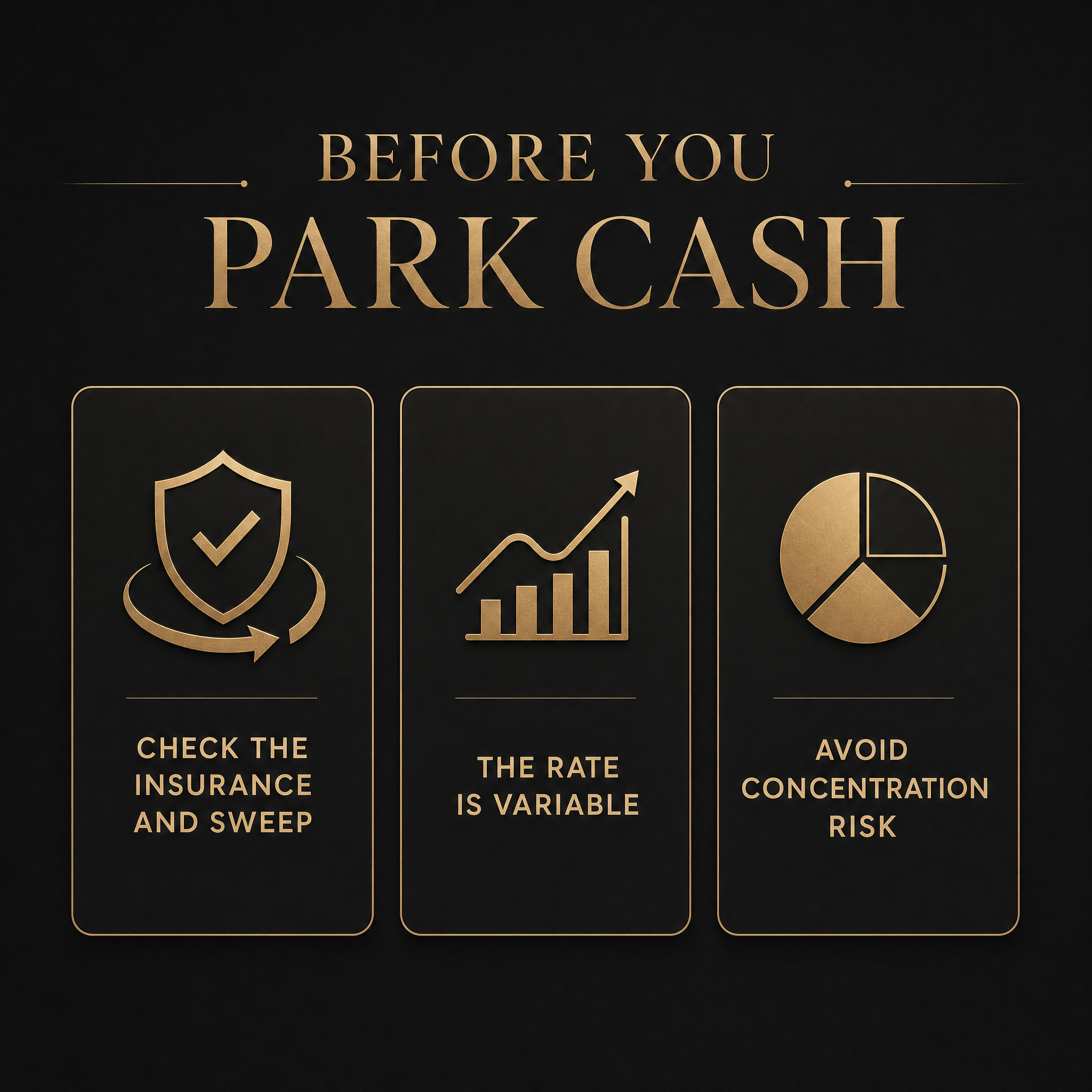 Square seller savings rate checklist: insurance and sweep, variable rate, and concentration risk