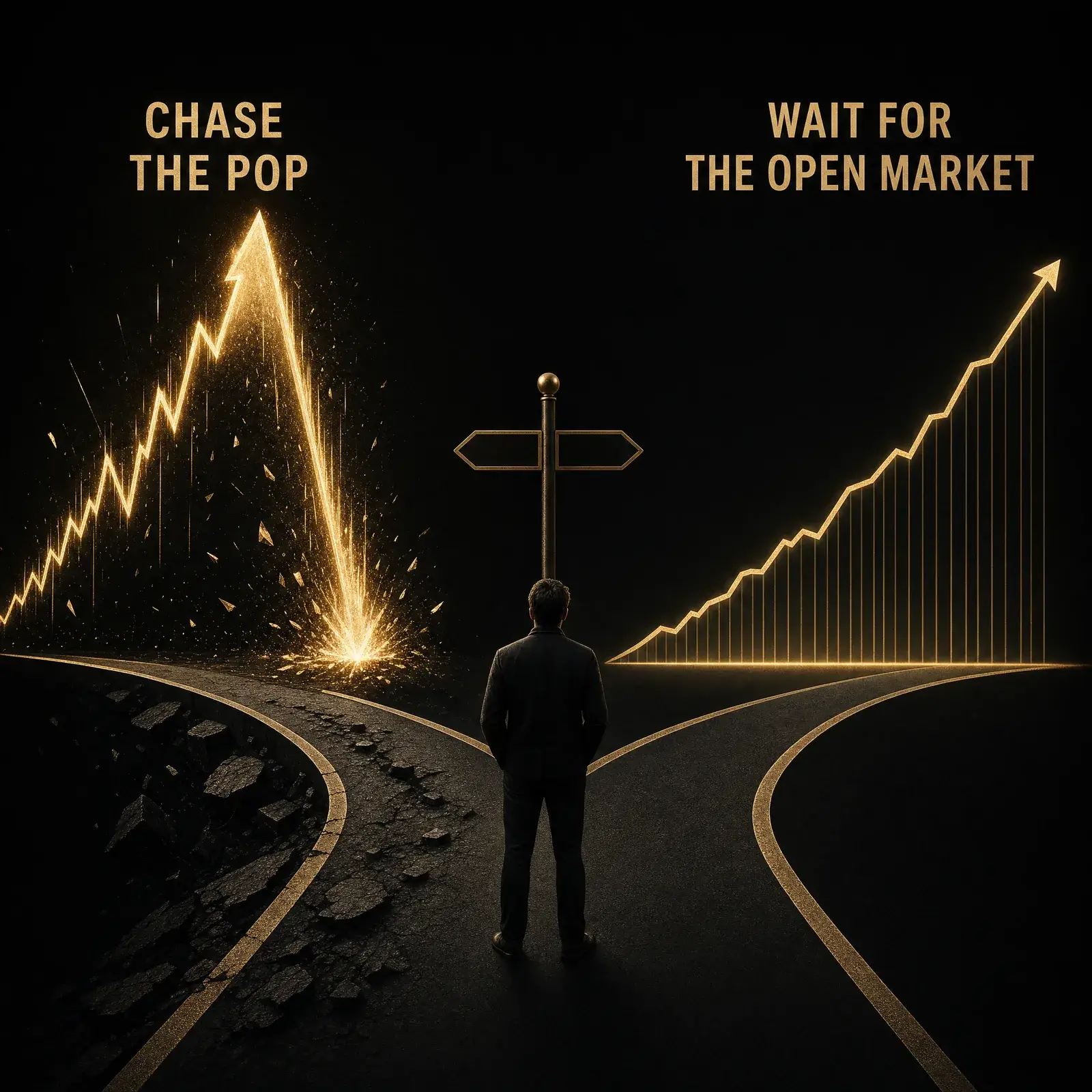 Anthropic AI IPO decision – a retail investor choosing between chasing the pop and waiting for the open market