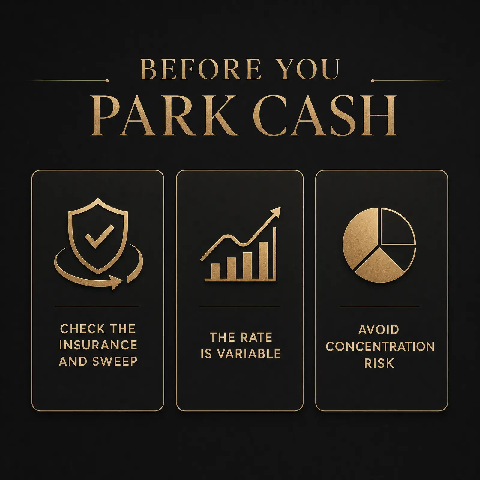 Square seller savings rate checklist: insurance and sweep, variable rate, and concentration risk